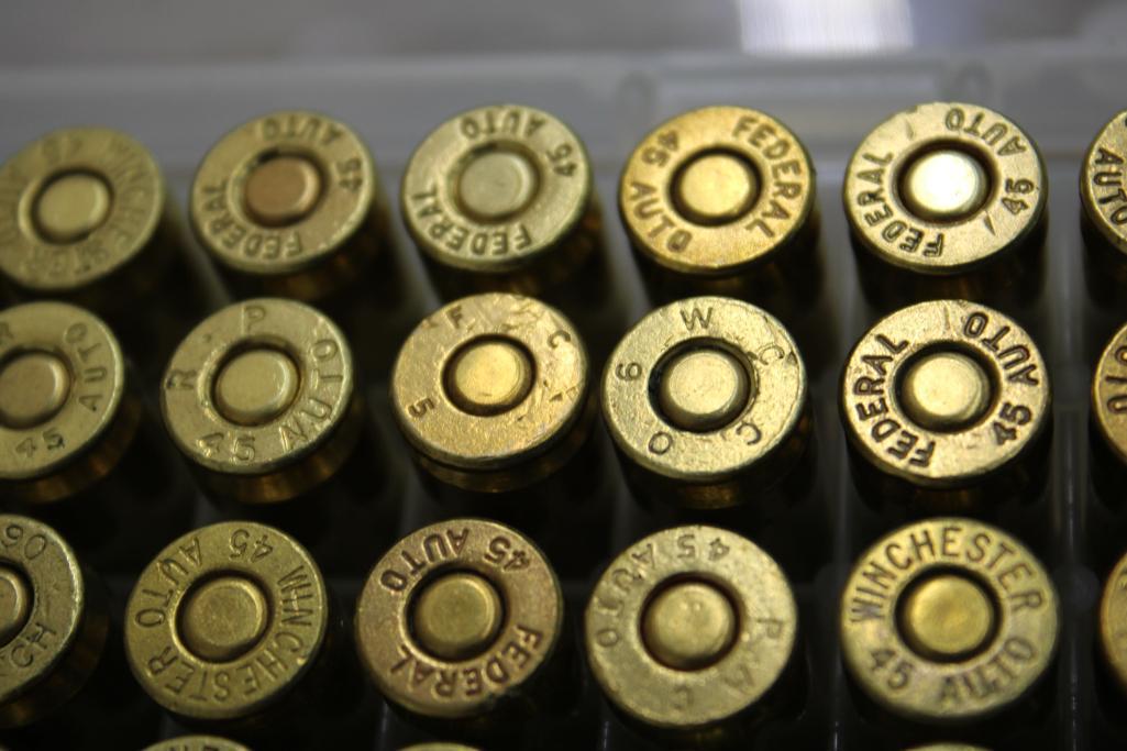 150 Rounds Reloaded 45 ACP Ammunition
