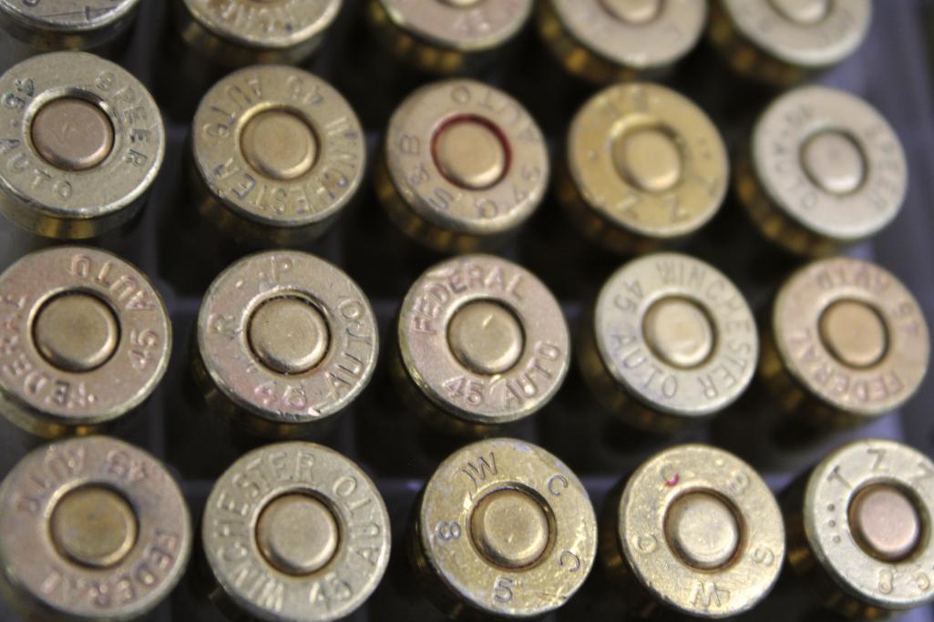 150 Rounds Reloaded 45 ACP Ammunition