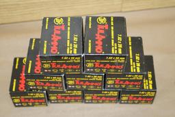 Nine Boxes of 20 Rounds TulAmmo 7.62 x 39mm Ammunition