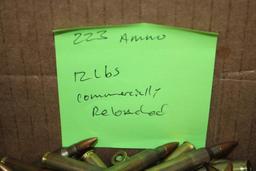Approximately 12 lbs. Commercially Reloaded 223 Ammunition