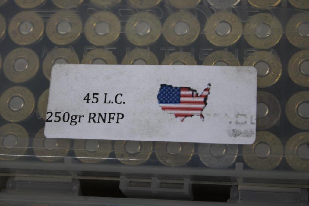 150 Pieces Mixed 45 LC Reloaded Ammunition