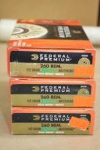 60 Rounds Federal Premium 260 Rem Ammunition