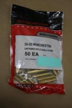 100 Pieces Winchester 38-55 Winchester Unprimed Brass Shells