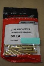 Pack of 50 Pieces Winchester 32-40 Winchester Unprimed Shellcasings