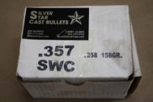 Silver Star Cast Bullets 357 SWC 158 Grain Bullets for Reloading