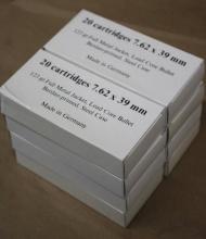 160 Rounds 7.62 x 39mm FMJ Ammunition