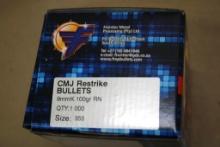 CMJ Restrike Bullets 9mm RN Bullets for Reloading