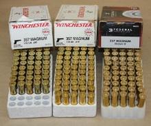 140 Pieces Mixed 357 Magnum Ammunition