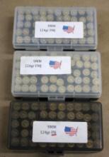 150 Rounds Reloaded 9mm Ammunition