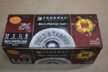 100 Rounds Federal 12 Gauge 8 Shot Ammunition