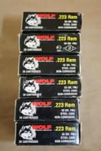 120 Rounds Wolf 223 Rem FMJ Ammunition