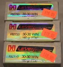 60 Rounds Hornady Leverevolution 30-30 Win Ammunition