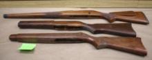 Two Ruger Semi and One Magnum Fullstock Winchester Stocks