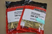 200 Winchester 204 Ruger Shellcases