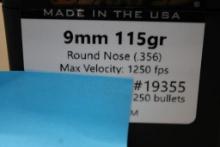 Approximately 4 lbs. Berry's 9mm RN Bullets for Reloading