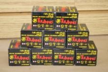 Nine Boxes of 20 Rounds TulAmmo 7.62 x 39mm Ammunition