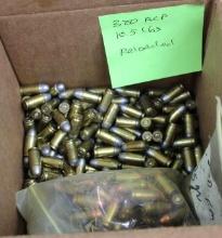 Over 10 Lbs. Reloaded 380 ACP Ammunition