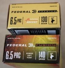 40 Pieces Federal 6.5 PRC Ammunition