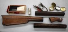 Wood Stock and Handguards with Ruger Grips, Compasses, Marbles Match Case and More