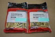 100 Pieces Winchester 38-55 Winchester Unprimed Brass Shells