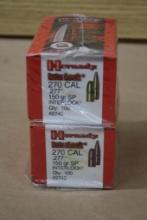 200 Pieces Hornady Interlock 270 Caliber Bullets for Reloading