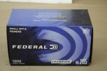 1000 Federal Small Rifle Primers *NO SHIPPING*