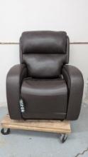 Dark Leather Power Lift Recliner