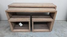 Nesting Sofa Tables With Stools