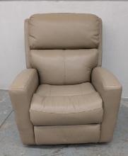 Tan Leather Power Recliner