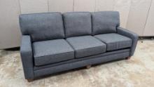 Blue Triple Sofa