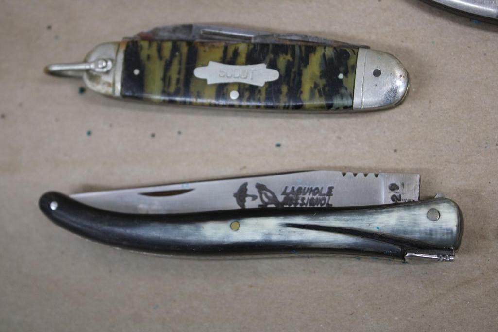 10 Mixed Folding Knives including Several Schrade Knives