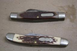 10 Mixed Folding Knives including Several Schrade Knives