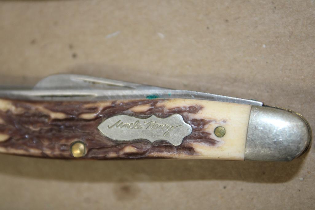 10 Mixed Folding Knives including Several Schrade Knives