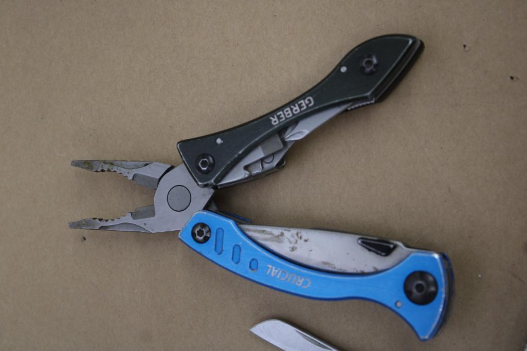 Collection of Folding Knives and Pocket Tools