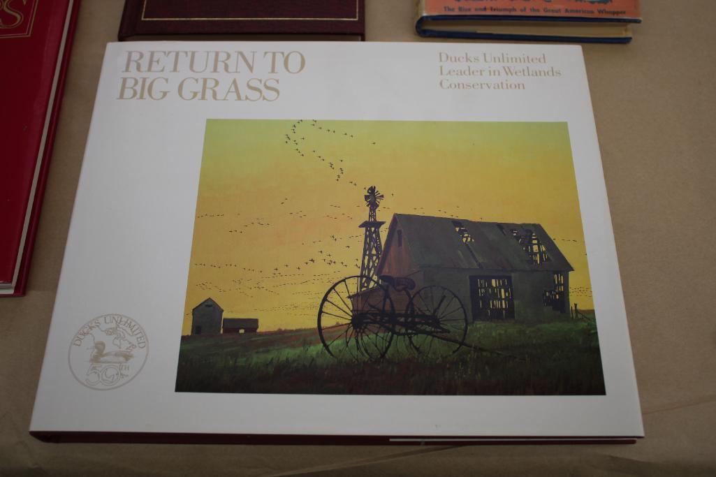 Collection of Hardcover Books Including Tall Stories by Lowell Thomas and Ducks Unlimited