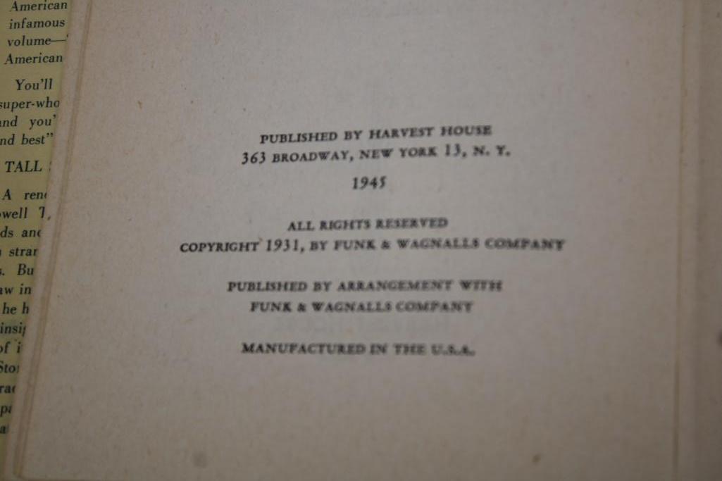 Collection of Hardcover Books Including Tall Stories by Lowell Thomas and Ducks Unlimited