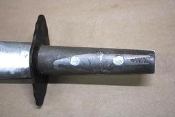 10.5" Blade Bowie Knife with Trench Art Handle