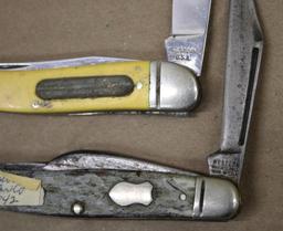 Four Western Folding Knives