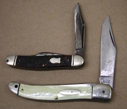 Four Western Folding Knives