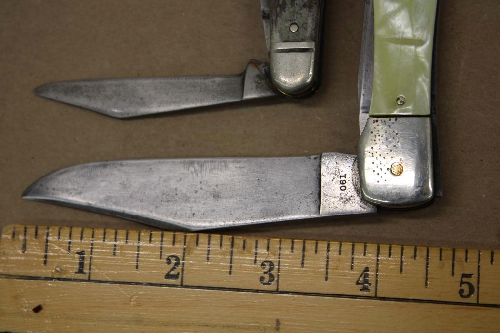 Four Western Folding Knives