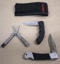 Kershaw and Browning Folding Knives with Schrade Multi-Tool