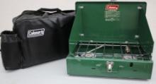 Coleman 425F Two-Burner Propane Camping Stove in Carrying Bag