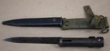 Black Steel Bayonet for Swedish Mauser and Scabbard