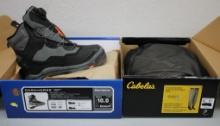 Cabela's XL Waders and Korkers Darkhorse Wader Boots Size 10