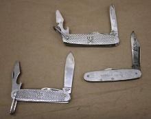 Pair of Camillus US Military and Kutmaster Steel Folding Knives