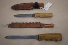 1942 Hermann and Moog and Similar Unmarked Similar Knife with Sheaths