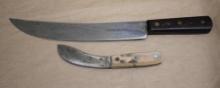 Pair of Green River Wood Handle Knives