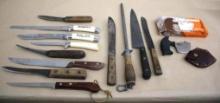 Mixed Knives with Outdoor Edge Skinner