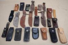 Mixed Leather Sheaths and Others