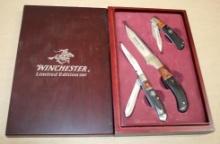 Winchester Limited Edition 2007 Three-Knife Set in Wood Case